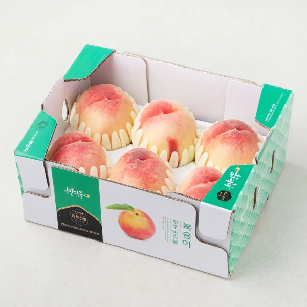 [로켓프레시] 무주반딧불 GAP 인증 아삭 복숭아, 1.8kg(5~8입), 1개