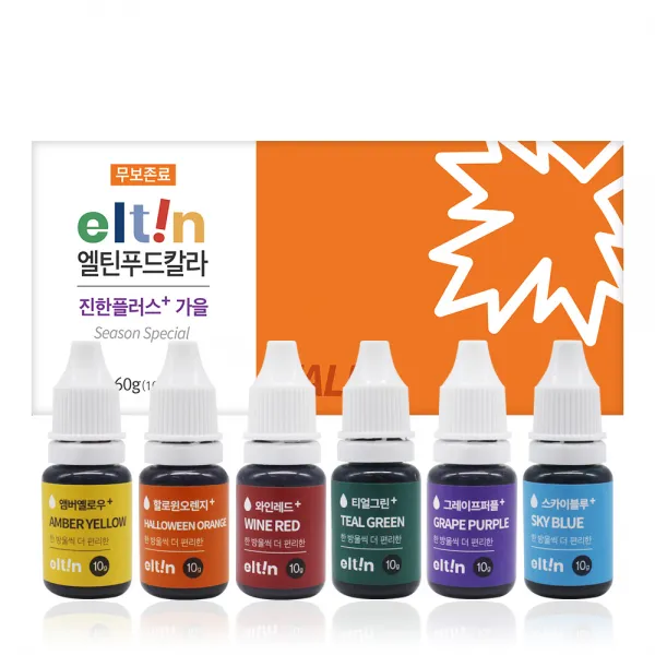 엘틴 진한 플러스 가을 푸드 칼라 6종 세트 60g 1세트 60g