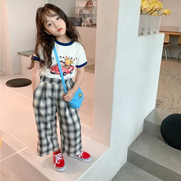 여아용 Cc 걸스 해군 반팔 티셔츠 Ccv33gts156