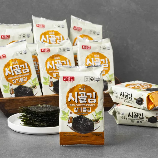 [로켓프레시] 시골김 참기름김, 64봉, 4g
