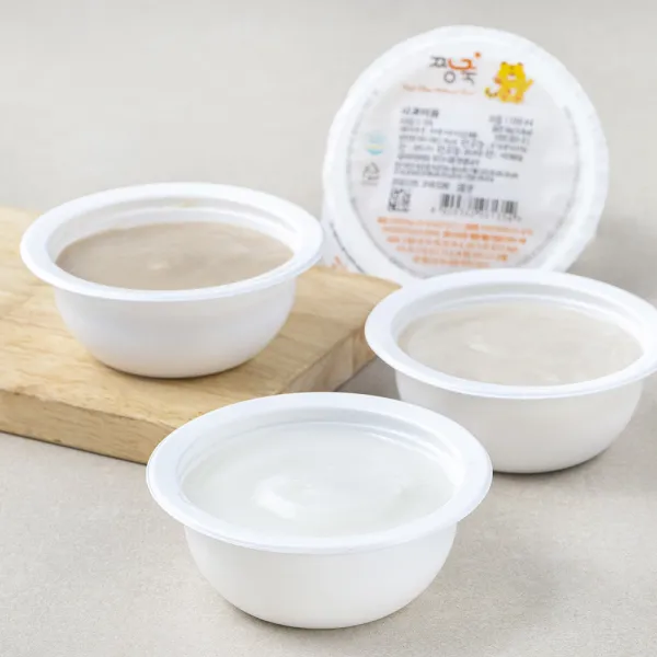 [로켓프레시] 짱죽 냉장 이유식 초기 미음(5~6개월부터) 160g x 4팩 세트 A, 쌀눈쌀미음, 애호박미음, 사과미음, 한우소고기미음, 1세트