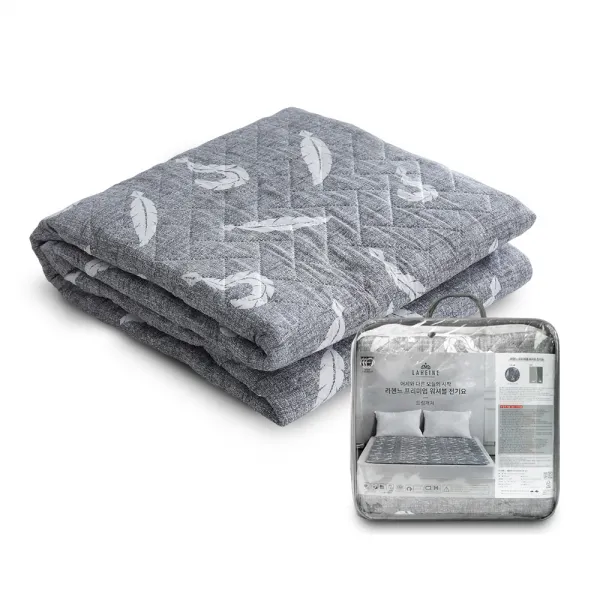 라헨느 드림캐쳐 워셔블 캠핑 양면 전기요 EB-2700, 패밀리(200 x 260 cm), 그레이