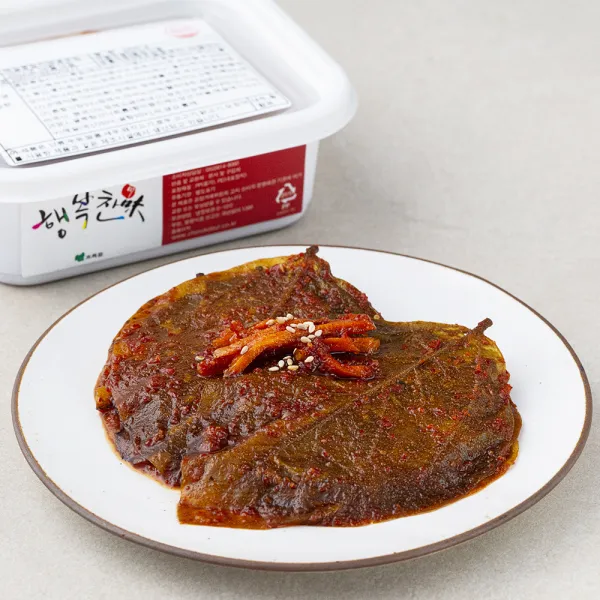 [로켓프레시] 행복찬미 초록들 매실콩잎지 양념무침, 300g, 1개