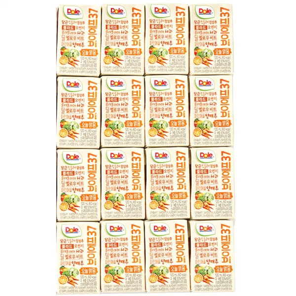 돌 브이에프37 오늘맑음 야채주스, 16개, 120ml