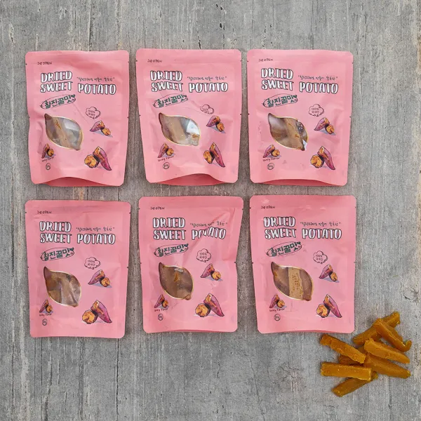 해뜨온 찰진 꿀맛 고구마 말랭이, 80g, 6개
