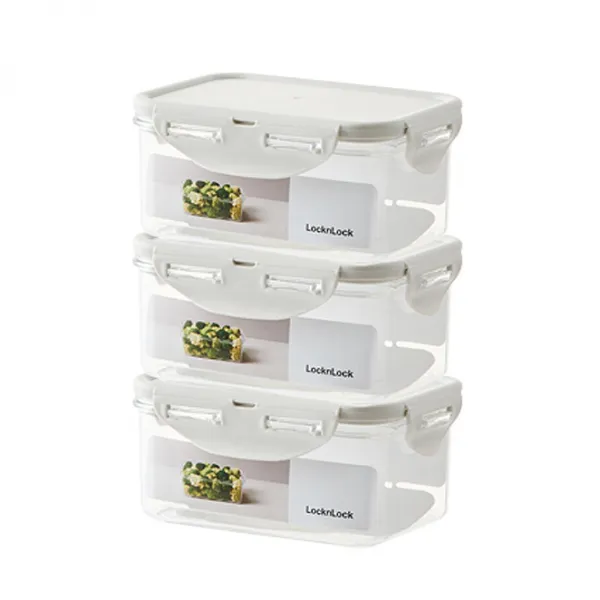 락앤락 스테커블 직사각 600ml 3P, 3개, 단품