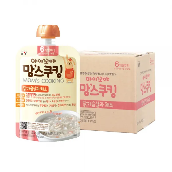 아이꼬야 맘스쿠킹 이유식 100g, 닭가슴살과 채소, 10개