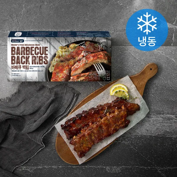 존쿡델리미트 바베큐 백립 (냉동), 450g, 1개