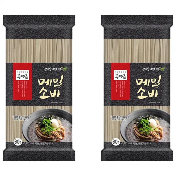 봉평촌 메밀소바 600g 2개