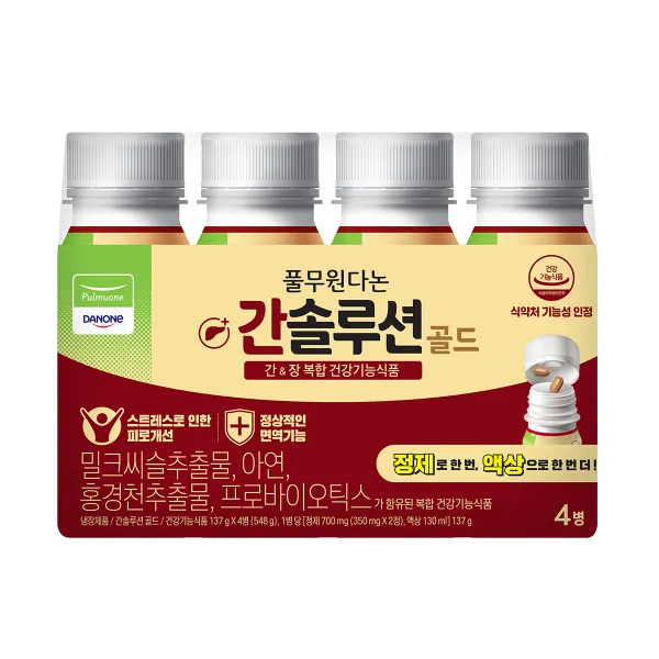 풀무원다논 간솔루션 골드, 137g, 4개