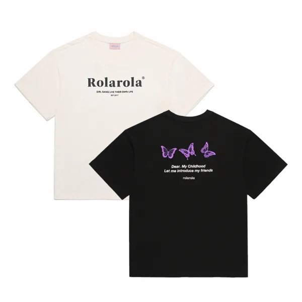 로라로라 여성용 ROLA LETTERING T-SHIRT 2종 세트 TS-21344