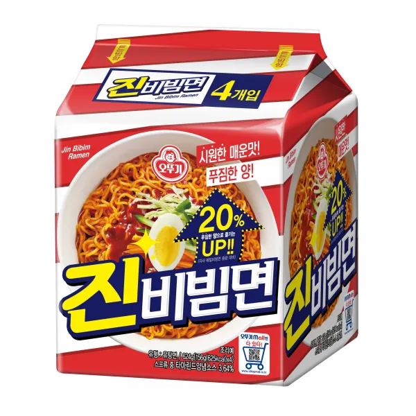 오뚜기 진비빔면 156g, 4개