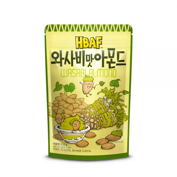 HBAF 와사비맛 아몬드, 와사비(210g)