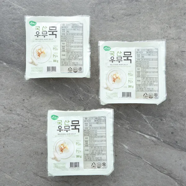 맑은물에 우무묵, 300g, 3개