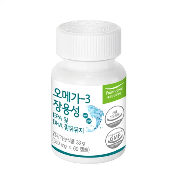 풀무원건강생활 오메가-3 장용성 EPA 및 DHA, 1개, 60정