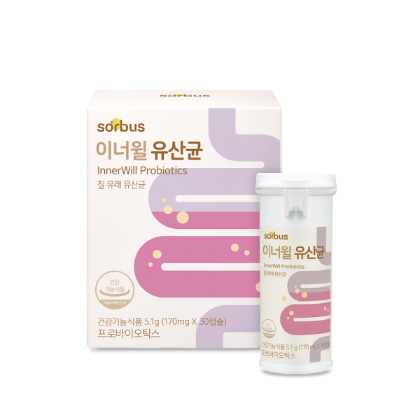 소버스 이너윌 유산균 5.1g, 1개, 30정