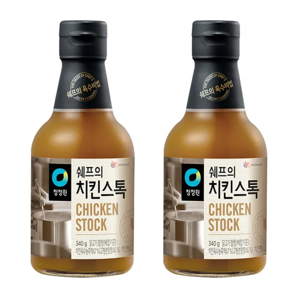 청정원 쉐프의 치킨스톡, 340g, 2개