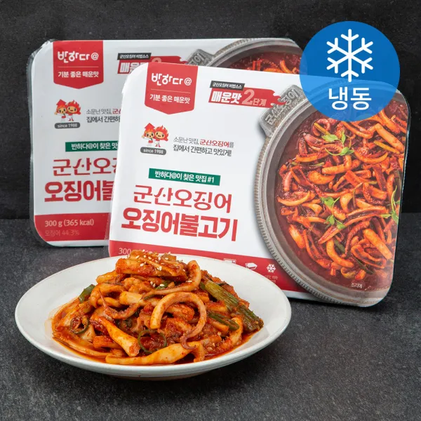 반하다앳 군산오징어 오징어불고기 (냉동), 300g, 2개
