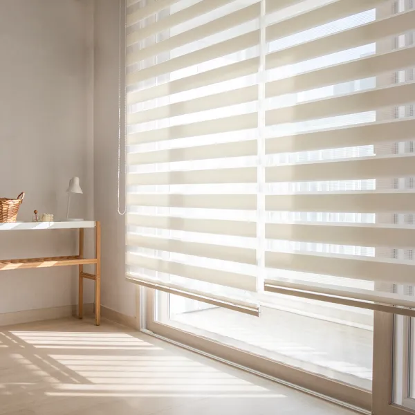 못없이 설치하는 안뚫어고리 내츄럴 콤비블라인드 아이보리