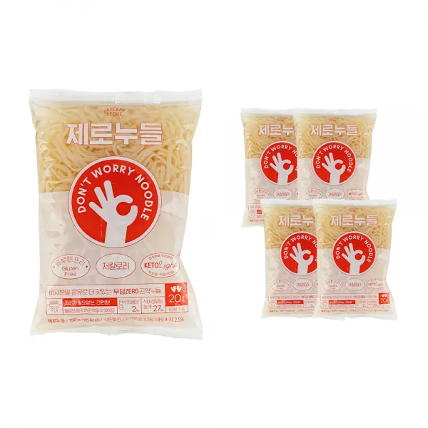 그로서리서울 제로누들 면 단품, 150g, 5개