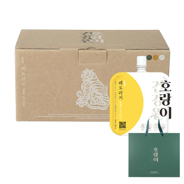 호랑이건강원 호랑이 배도라지즙 20p + 쇼핑백, 1개, 1600ml