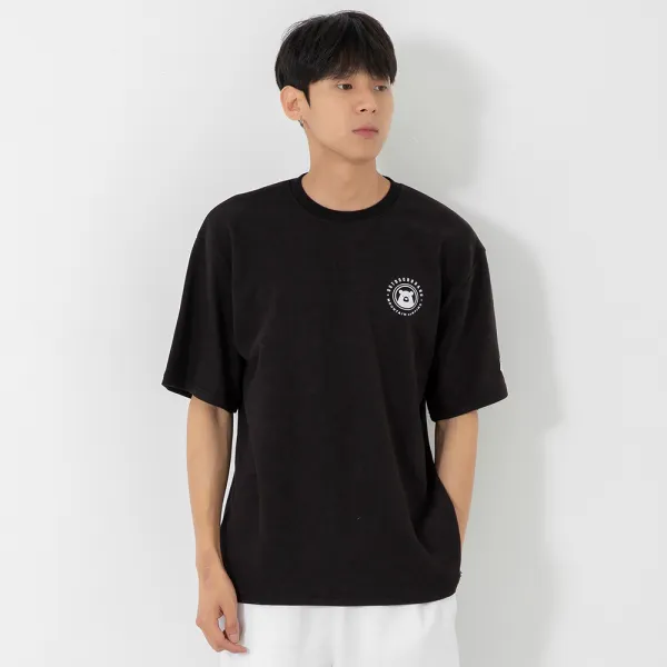 시티파이 남성용 특양면 오버사이즈 그래픽 반팔 티셔츠 outdoor bear