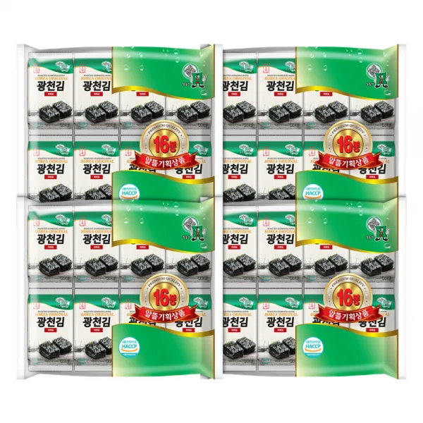 소문난삼부자 신광천 파래김 64p, 1개, 256g