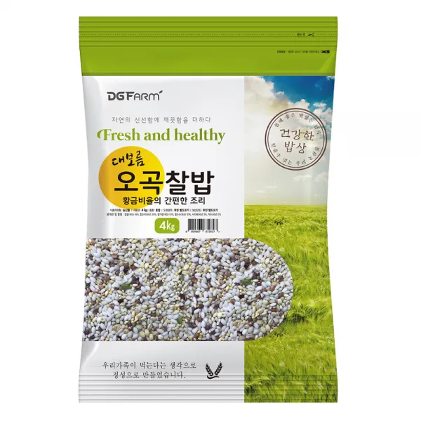 황금비율의 간편한 조리 오곡찰밥, 4kg, 1개