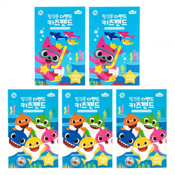 아텍스 핑크퐁 키즈밴드 혼합형 랜덤 발송, 16개입, 5개