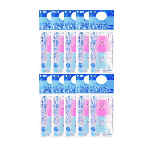 플러스 하니컴 손끝미인 손가락 골무 KM-503H 대 2p, 혼합색상, 10세트