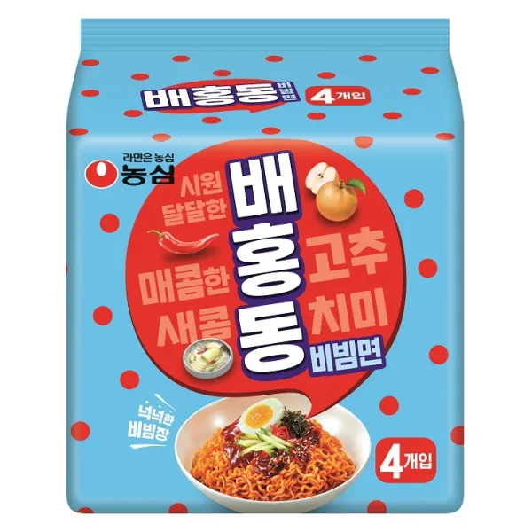 농심 배홍동 비빔면, 4개