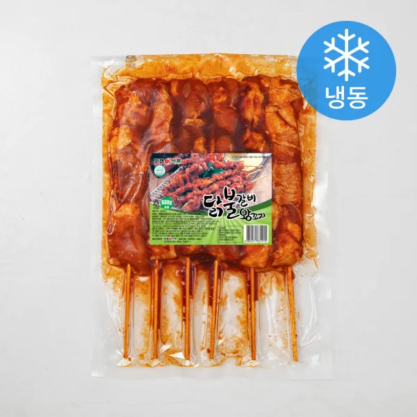 맛잽이식품 닭불갈비 왕꼬지 냉동 600g 1봉