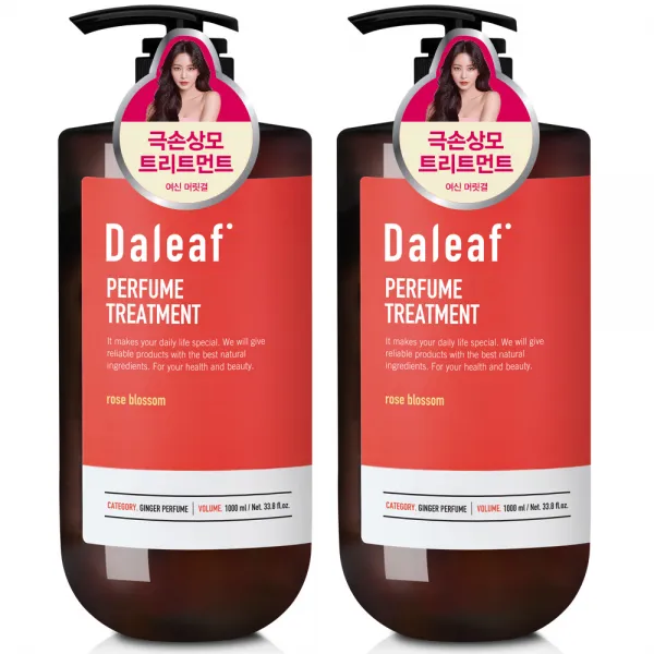 달리프 진저 베러 퍼퓸 트리트먼트 로즈블라썸향, 1000ml, 2개