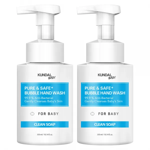 쿤달 버블 핸드워시 클린솝향 300ml 2개