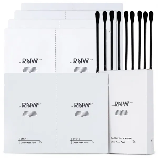 Rnw 투스텝 클리어 노우즈 팩 Step1 3g X 5p + Step2 4g X 5p + 압출면봉 10p 세트 1세트