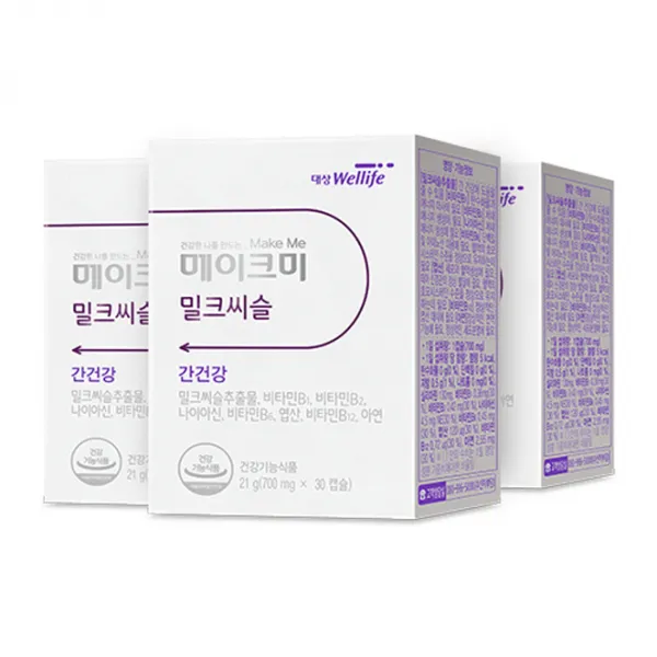 대상웰라이프 메이크미 밀크씨슬, 30정, 3개