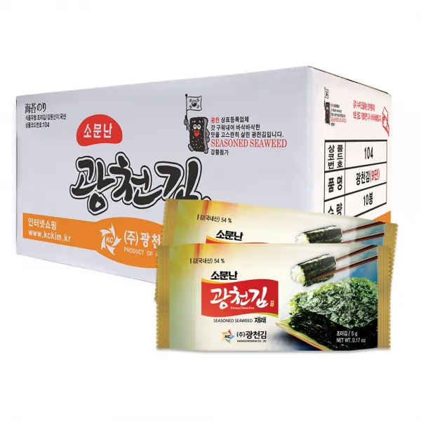 소문난광천김 재래도시락김 5g 90개