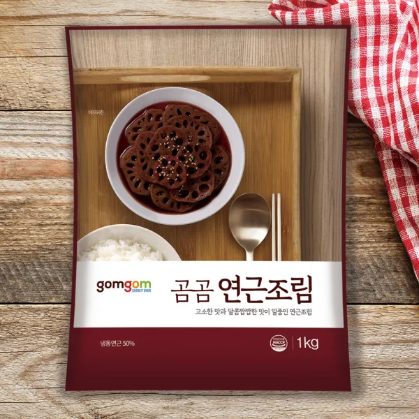 곰곰 부드러운 연근조림 (냉장), 1kg, 1개