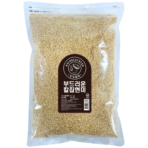 월드그린 부드러운 칼집현미, 3kg, 1개