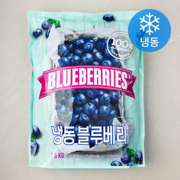 [쿠팡 직수입] 칠레산 냉동 블루베리, 1.5kg, 1팩