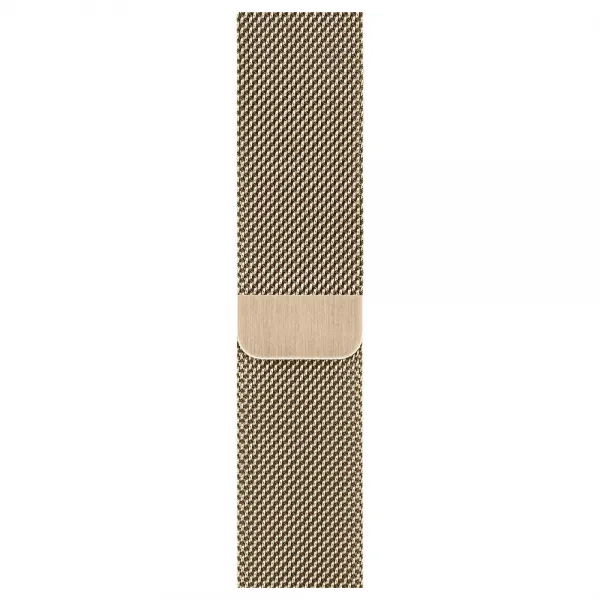 Apple 정품 애플워치 3/6/SE Milanese 루프 밴드 (42/44mm 호환 가능), 골드, 1개