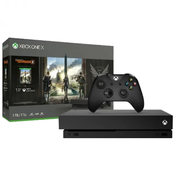 마이크로소프트 XBOX ONE X 1TB + DIVISION 2 게임 번들, 단일 상품