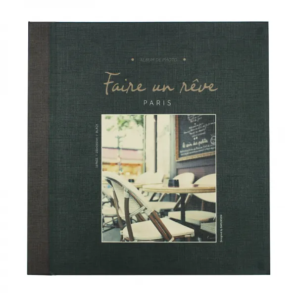 비팬시 미니 흑지 접착 양장앨범 파리 15매