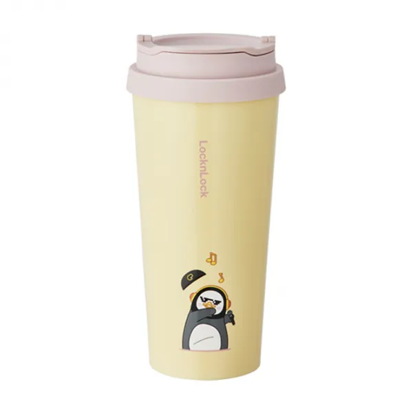 락앤락 펭수 클립 텀블러, 핑크(LHC4151PIKPS), 540ml