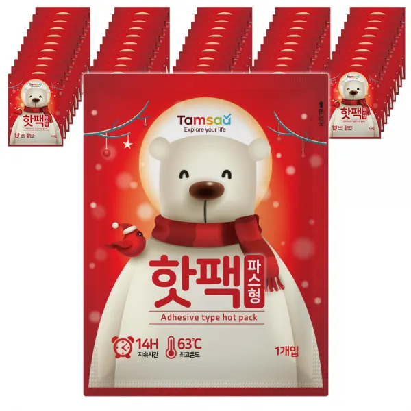탐사 파스형 붙이는 타입 핫팩 40g, 50개입