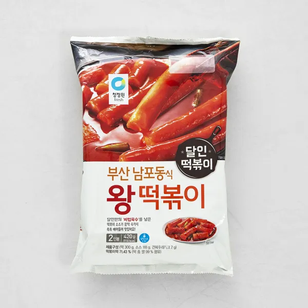 청정원 부산남포동식 왕 즉석떡볶이, 420g, 1개