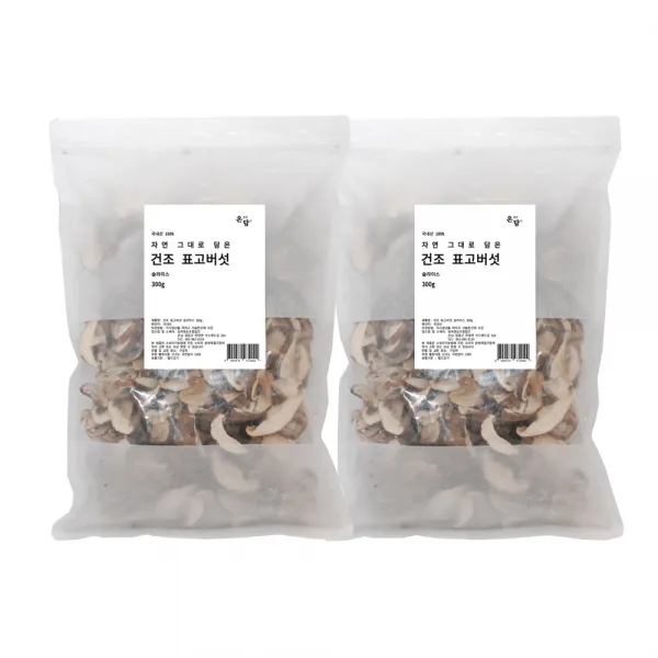온담 자연 그대로 담은 건조 표고 버섯 채 300g 2개