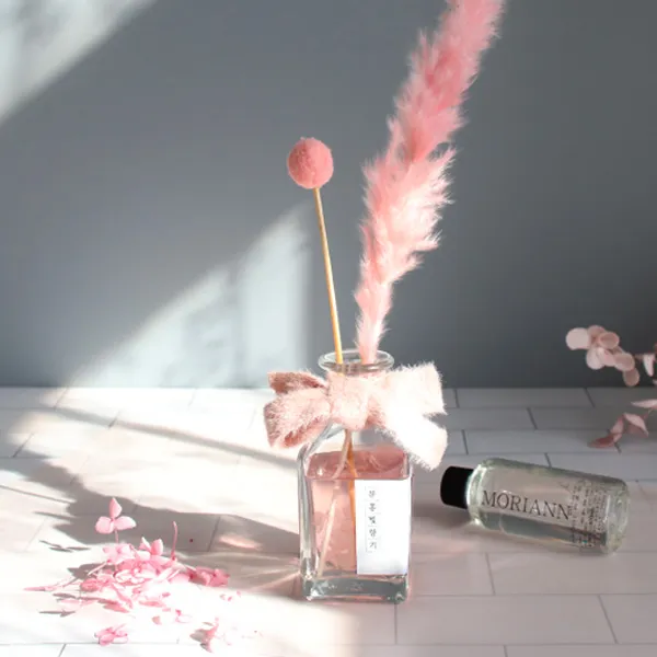 모리앤 팜파스 분홍빛향기 향기디퓨저 선물세트 코튼파우더