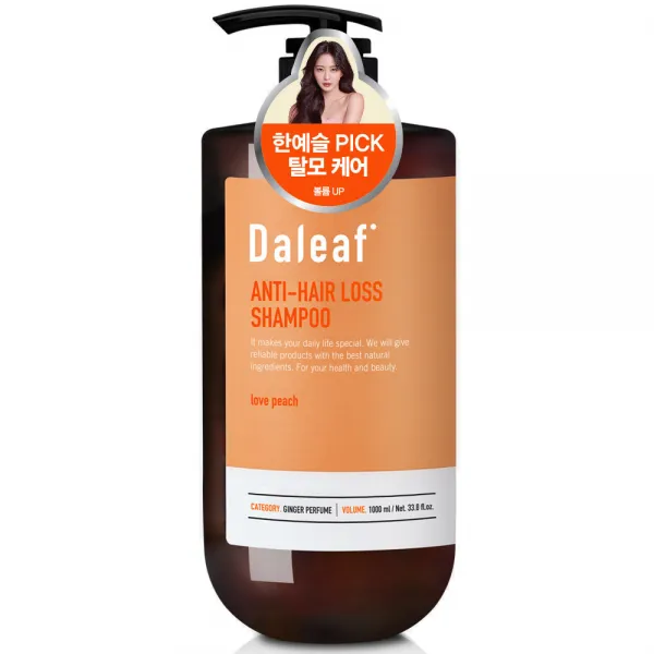 달리프 진저 두피케어 탈모 샴푸 러브피치향, 1000ml, 1개