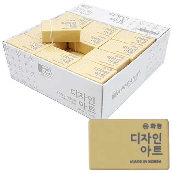 화랑 500 디자인아트 지우개, 혼합 색상, 36개입